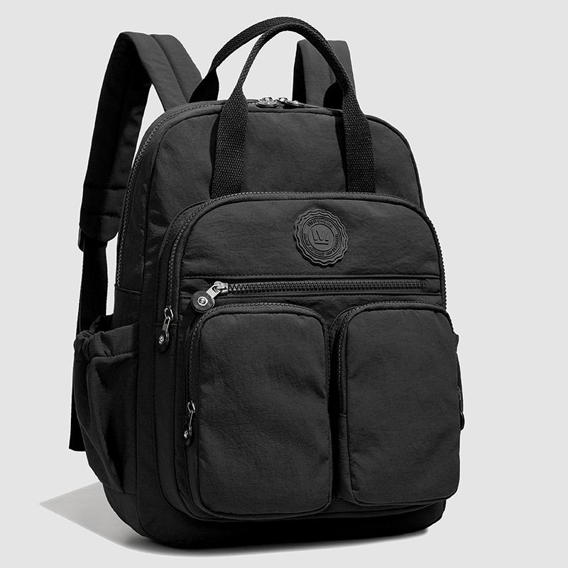 Fashion Woman Backpack Waterproof Nylon Soft Handle Solid Multi-pocket Travel Zipper Feminina School Bags Laptop Backpack