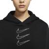 Nike Sweatshirts Women's Black Hooded Moderate Regular CU6622-010
