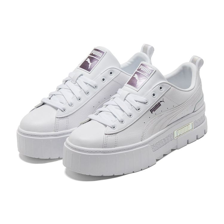 Puma Mayze Lth Iridescent Sneakers Women Sneakers White 387269-01