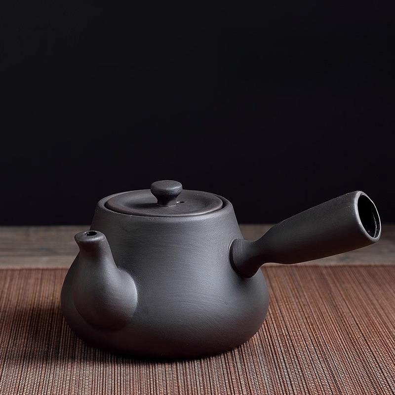 Purple Clay Side Handle Pot Household Ceramic Teapot Kungfu Tea Set Boiling Tea Around The Stove and Making Teapots