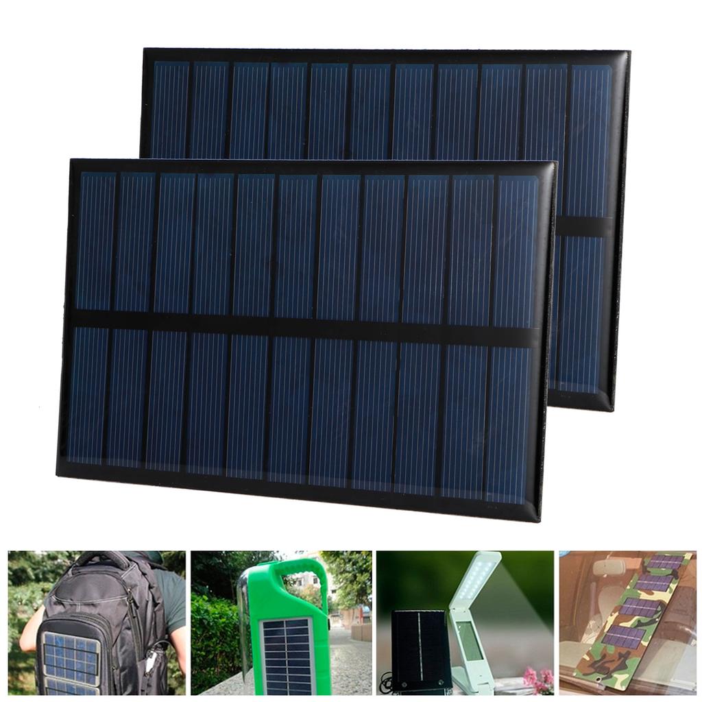 2 Stück Mini Polysilizium Solarpanel DIY Batterieladegerät Solarenergie Ladegerät Panel 1.6W 5.5V