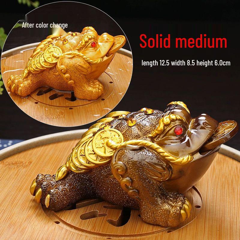Color-Changing Resin Tea Pet Ornament Medium