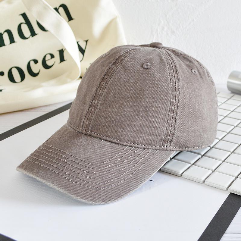 Opraná kachní jazyková čepice Dětská Párová Starý kovbojský materiál Baseballová čepice Dámská Lehké deska Zakřivený kšilt Hip Hop čepice
