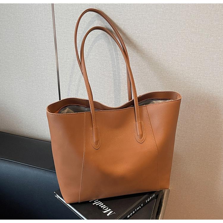Popular fashion large capacity tote bag women's shoulder handbag simple fashion large capacity