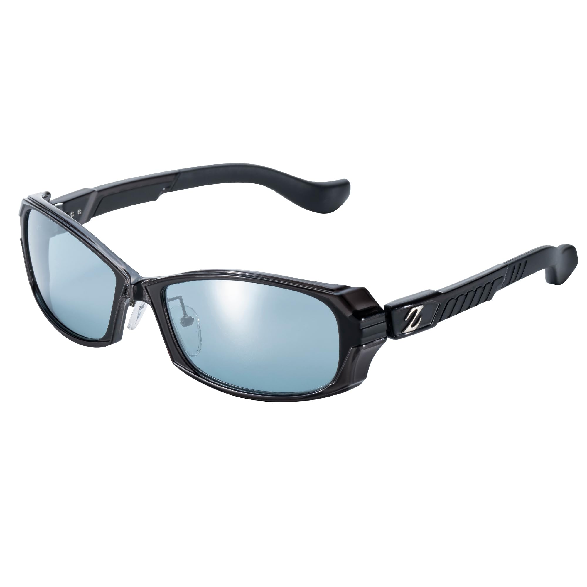 

Zeque Polarized Sunglasses DD Gloss Black with Master Mirror F-2166 Blue/Silver