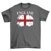 Distressed England Flag T-Shirt Adults and Kids Euro 2024 Football Fan Tee Shirt