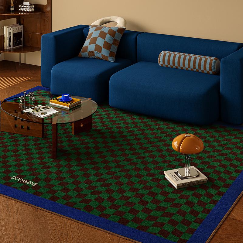 

Pre-Owned Stain-Resistant Living Room Rug: Easy-Clean, Anti-Slip Carpet for Under Sofa or Coffee Table, Cold Insulation, Bedroom/Beside Mat. 80x120cm Crystal Velvet