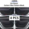 For JAC A5/J7 20-22 Leather Door Anti-kick Sticker Modified Carbon Fiber Pattern Interior Accessories Modification
