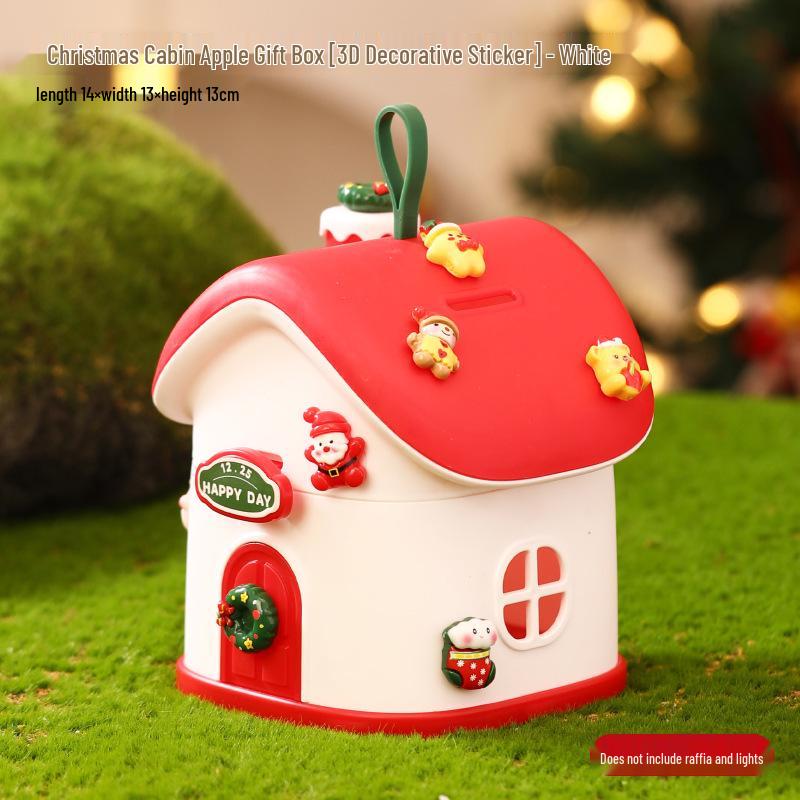 Christmas Eve Apple Gift Box - Creative Little House Candy Packaging for Kids