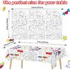 Giant Unicorn Coloring Tablecloth for Kids Huge Unicorn World Posters Activity Large Holiday Color-in Paper Poster Table Cover for Kids Boys Girls