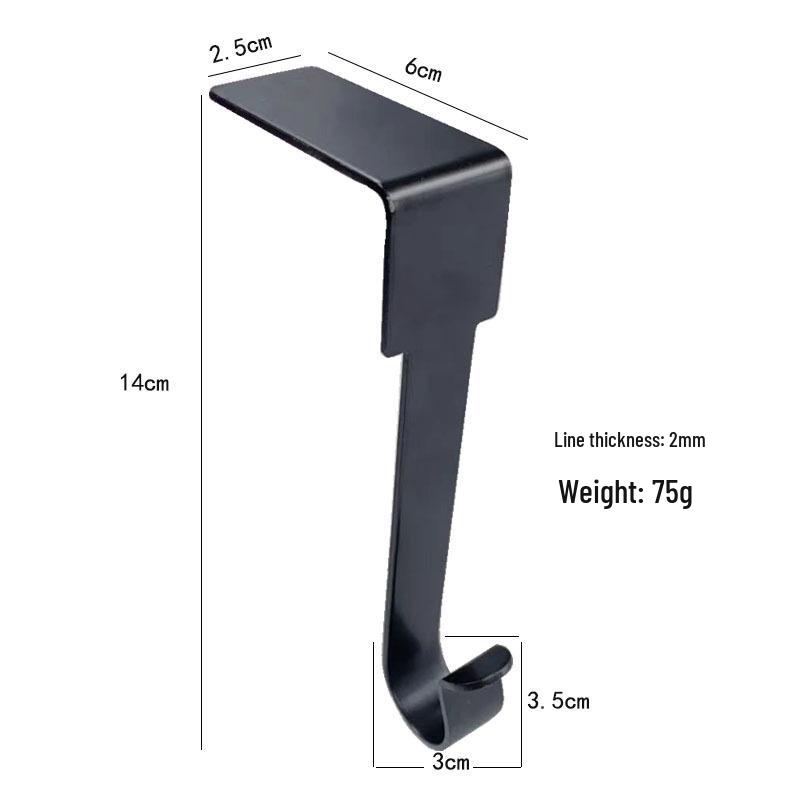 Cross-Border Christmas Stocking and Bag Hooks, Metal Fireplace Hangers, Desktop Cabinet Edge Hooks
