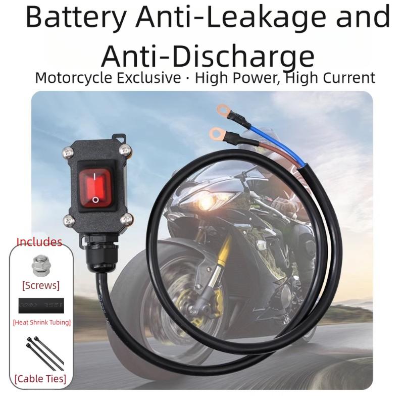 Motosiklet Güç Anahtarı Akü Kesme Anahtarı 12V/24V Su Geçirmez Güç Kesici İzolatör Ağır Hizmet Tipi Stop Anahtarı