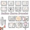Zircon Pearl Heart Bow Candy Flower Butterfly Italian Charm Links Fit 9mm Stainless Steel Bracelet Personalized DIY Making Gifts