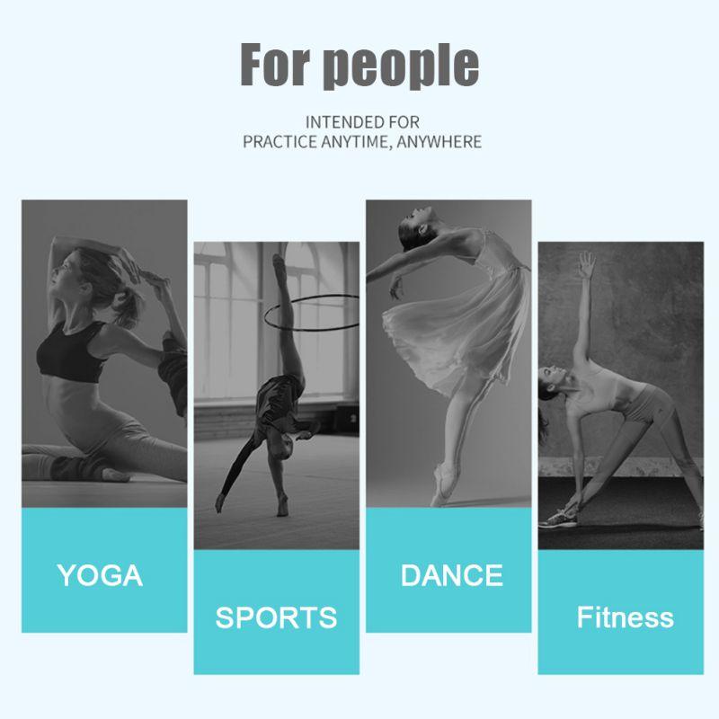 Yoga Stretching Strap Leg Stretcher Backbend Assist Trainer Pilates Equipment For Home Workouts Back Waist Leg Flexibility Door