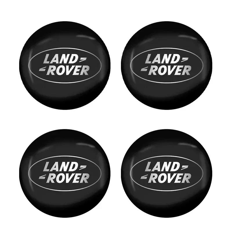 

4pcs Car Wheel Center Hub Cap Sticker Decoration Parts For Land Rover Discovery 3 4 R4 LR2 Range Rover Evoque Sport Dander 2 3