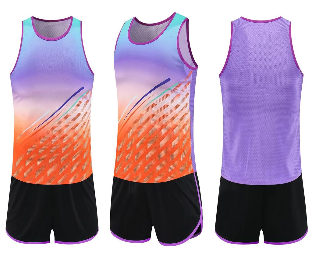 Atletizm üniformaları, erkek ve kadın spor antrenman üniformaları, spor üniformaları, koşu yelekleri, yarışma üniformaları, genç sprint