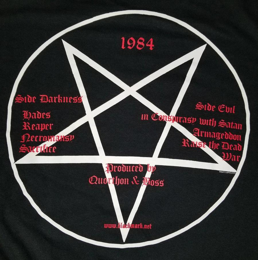 New Bathory Band Goat Logo Pentagram Black Metal T-Shirt High-end Luxury Is for Both Men and Women Top Y2k