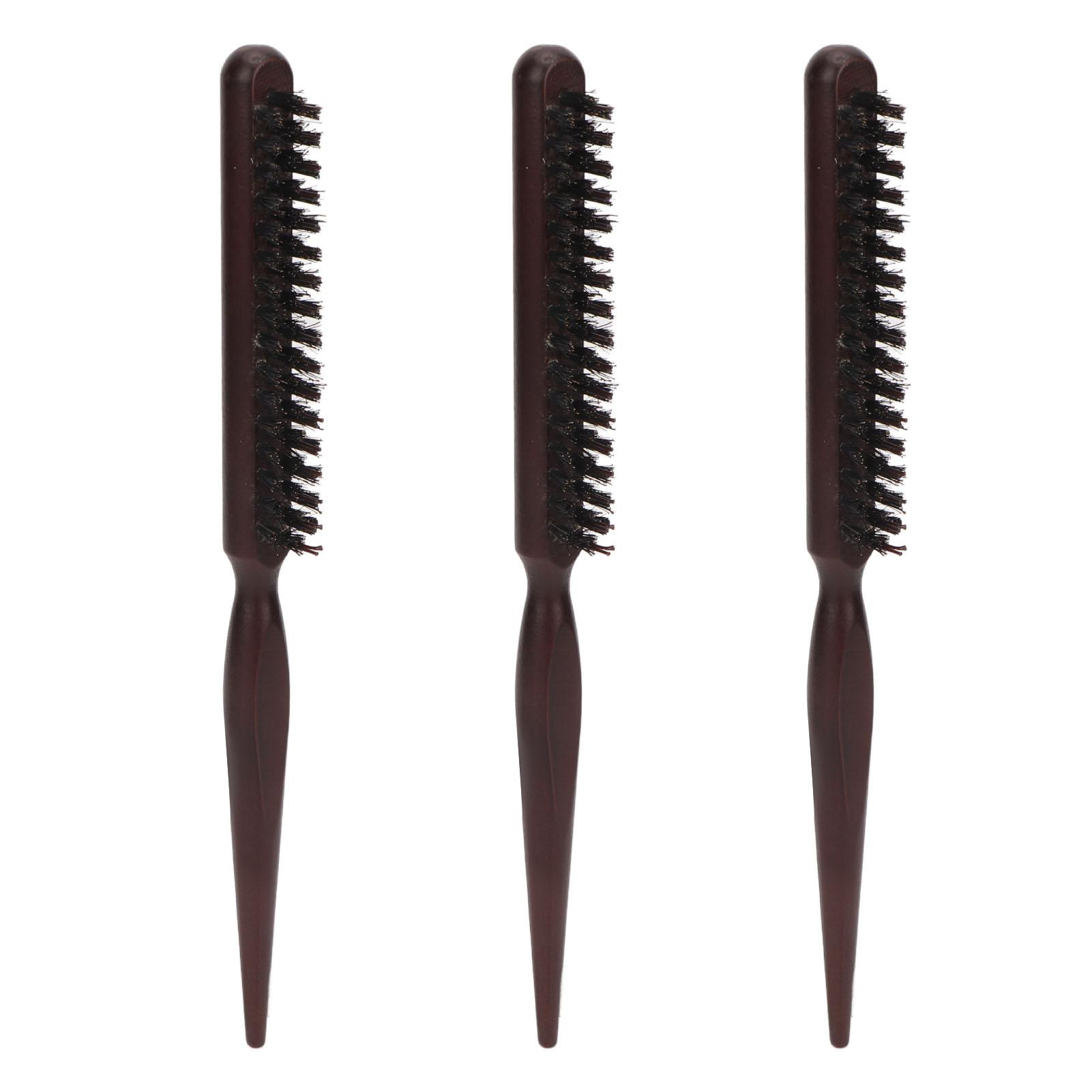 

3 шт. нейлоновая щетина щетка для начеса конический хвост расческа для пробора укладка щетка для вьющихся волос