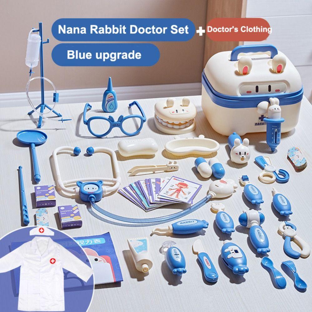 Educational Game Doctor Pretend Role Play Kit Nurse Tools Bag Toys  Kids Gift