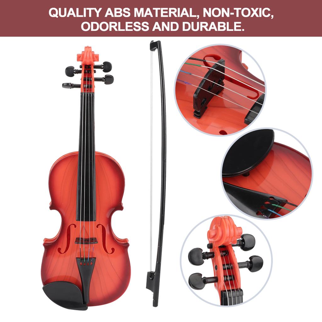 Simulated Kid Acoustic Violin Toy Adjustable String Musical Beginner Develop Instrument
