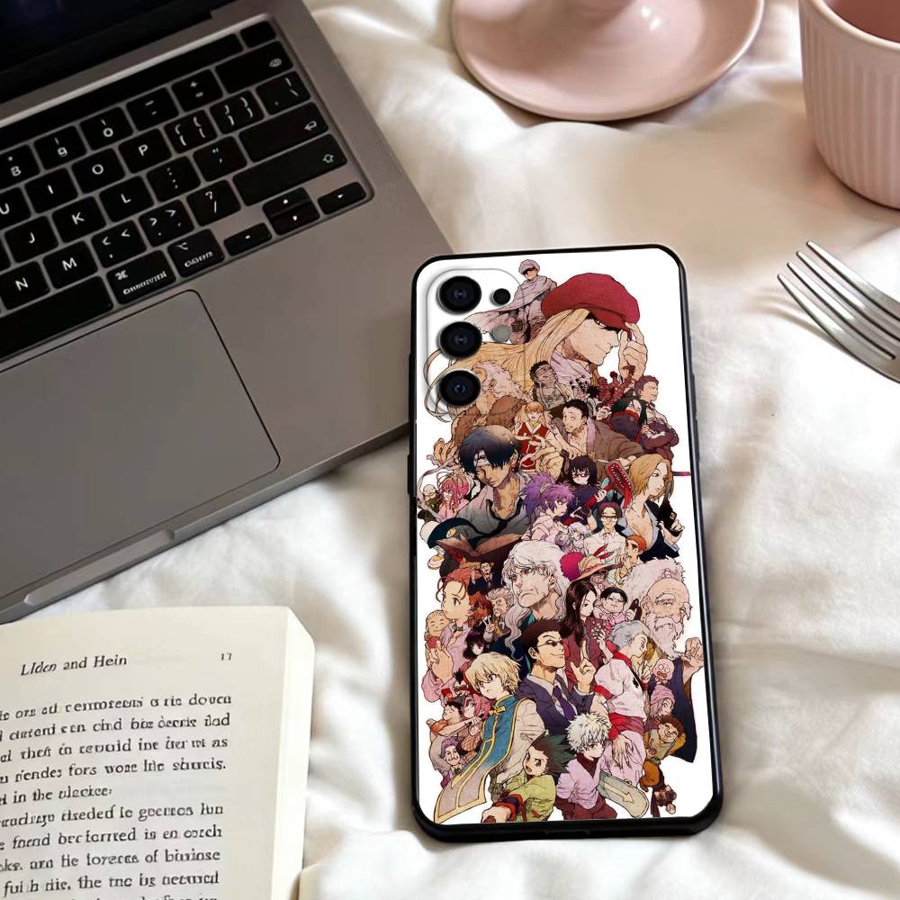 HEISS Anime H-Hunter x Hunter Handyhülle Für Samsung S25,24,23,22,30,21,10,9,Ultra,Plus,Lite,FE,4,5 G Weiche Schwarze Hülle