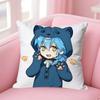 Chibi Aoba SSeragaki Kissenbezüge für Schlafzimmer Wohnzimmer Sofa Heimdeko Polyester Kissenbezug mit Reißverschluss