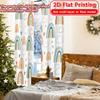 2pcs, 2D FLAT PRINTING Curtains (Without Rod) Rainbow Bliss Holiday Printed Curtains Versatile Fabric Curtains Decorations