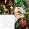 Transparent Acrylic Christmas Tree Baubles Hanging Ornaments Xmas DIY Crafts