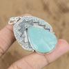 Womens Day Sale 925 Sterling Silver Amazonite Stone Elegant Wife Pendant Jewelry