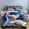 Cute Fawn in Enchanted Forest Bedding Duvet Cover Set  (1*Duvet Cover 2*Pillowcases, without duvet insert)