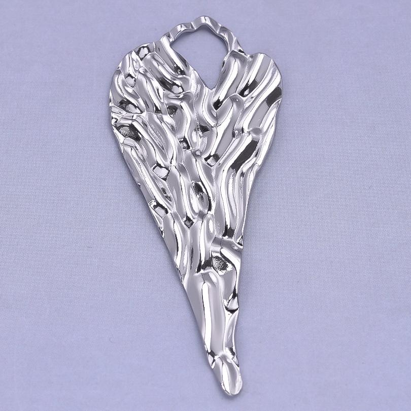 Unevenness Metal Irregular Stainless Steel Heart Charms For Jewelry Making Supplies 6pcs Diy Sea Shell Round Rectangle Pendant