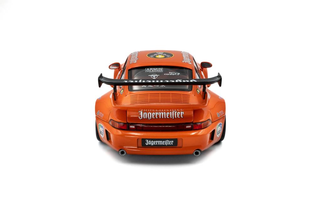 Solido scale Porsche 911 RWB Orange SOLIDO diecast model car 1/18 Jägermeister Rauh-Welt [Used]
