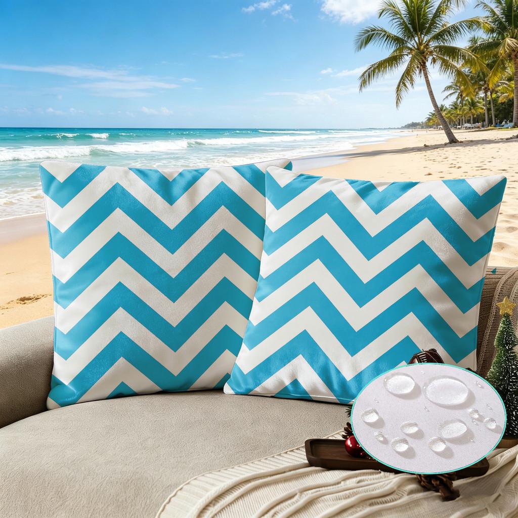 Modern Minimalist Polyester Waterproof Pillow Cover With Digital Print For Living Room Decor