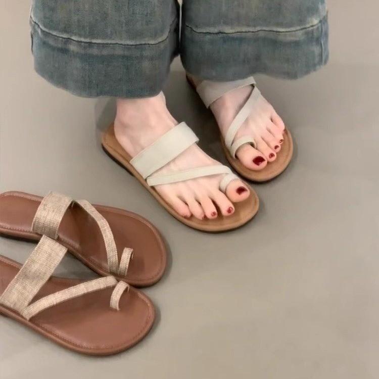 Retro Casual Platform Cover Toe Slippers Women's 2025 New Summer Seaside Vacation Casual Beach Sandals Drag