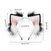Cosplay Foxes Ear Headband Woman Students Carnivals Anime Character Hairband Cat Ear Headbands Plush Christmas Hair Hoop