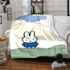 1pc Miffy3 Blanket, Gift, for Men and Women, Soft Blanket, Good for Sofa Bed Couch Travel, Lightweight Flannel Blanket
