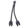 1Pc Computer Motherboard Usb Extension Cable 9 Pin 1 Female To 2 Male Y Splitter Audio Hd Extension Cable For Pc Diy 15Cm