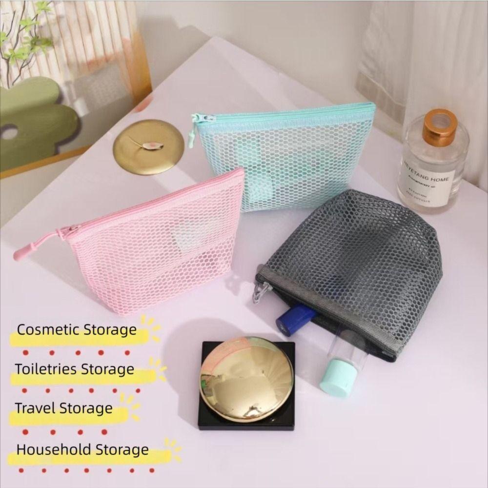 Dopamin Kosmetiktasche Transparent Reise Toilettentasche Tragbare Lippenstift Make-up Tasche für Frauen Mädchen