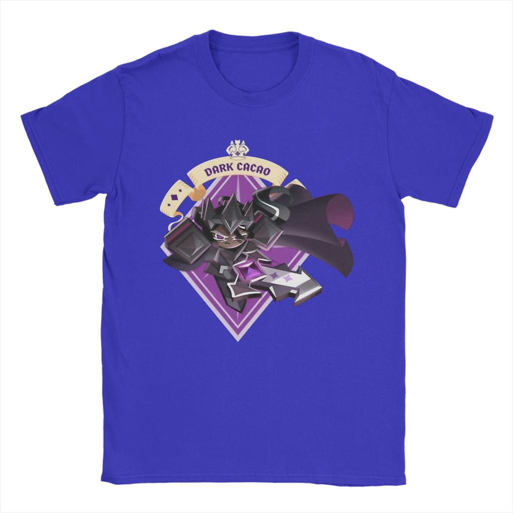 Dunkler Kakao T-Shirt Herren Baumwoll-Top T-Shirt Neuheit Cookie Run Kingdom Rundhals Kurzarm