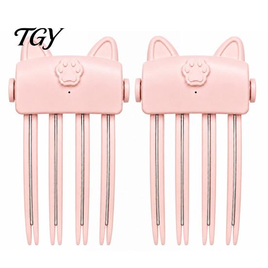 Rechargeable Hair Volumizing Tool 2Pcs Heated Volume Clip for Roots, Fine Fluffy Root Flat Hair, Cordless Lifter Comb with 2 Heat Settings