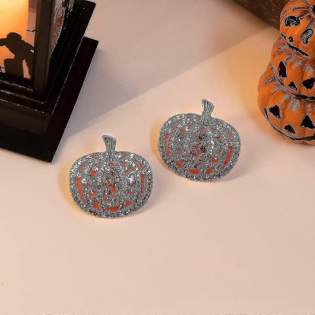 Halloween Earrings For Women Cute Spider Pumpkin Skull Witches Vintage Dangle Drop Earrings Colorful