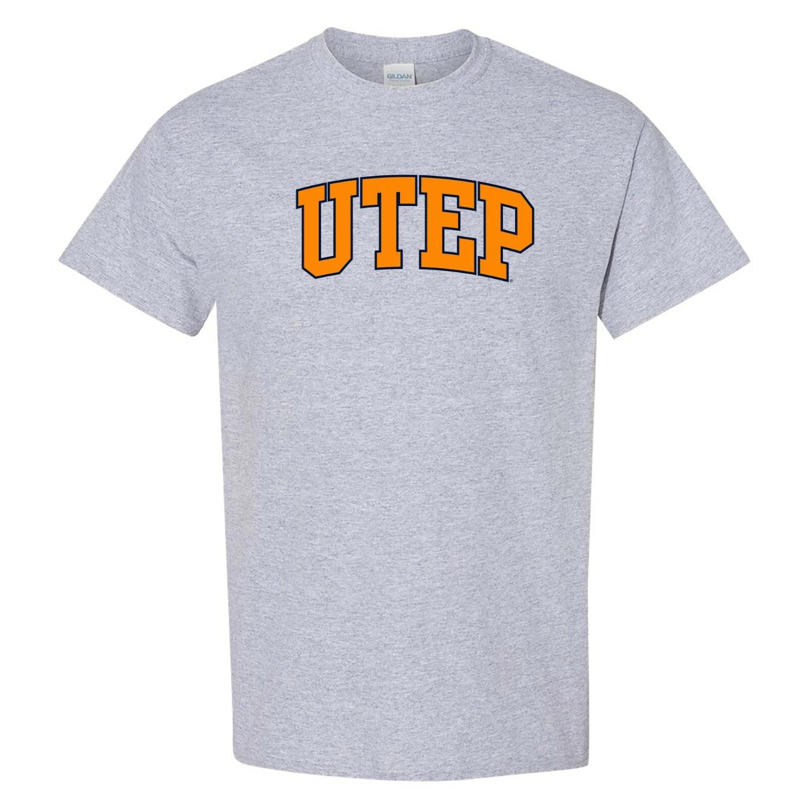 UTEP Miners Arch Logo T-Shirt - Sport Grey 3XL