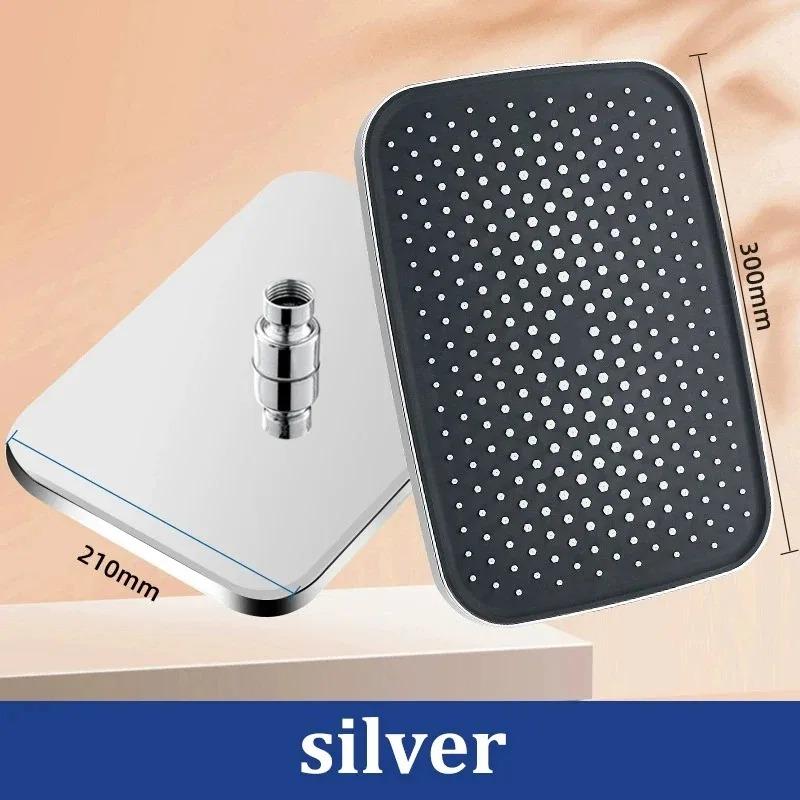 Pressurized Combination Set Shower Head Set Household Square Large Panel Universal Bathroom Large Water Shower