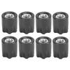 8pcs RC Wheel Rim Center Cap Adapter M4 Nut for Traxxas Hsp Axial Scx10 D90 1 10 RC CarBlack