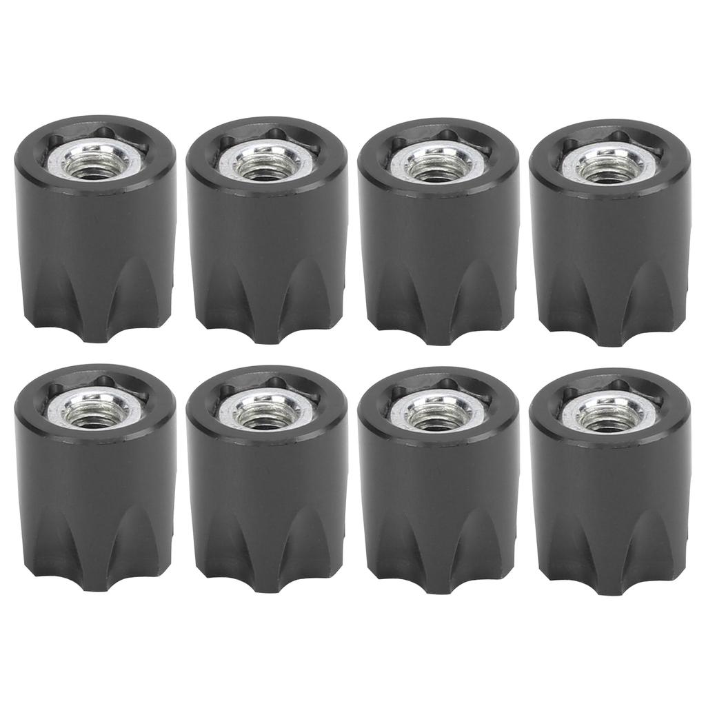 8pcs RC Wheel Rim Center Cap Adapter M4 Nut for Traxxas Hsp Axial Scx10 D90 1 10 RC CarBlack