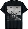 Alien UFO Funny Raccoon T-Shirt Unisex T-Shirt