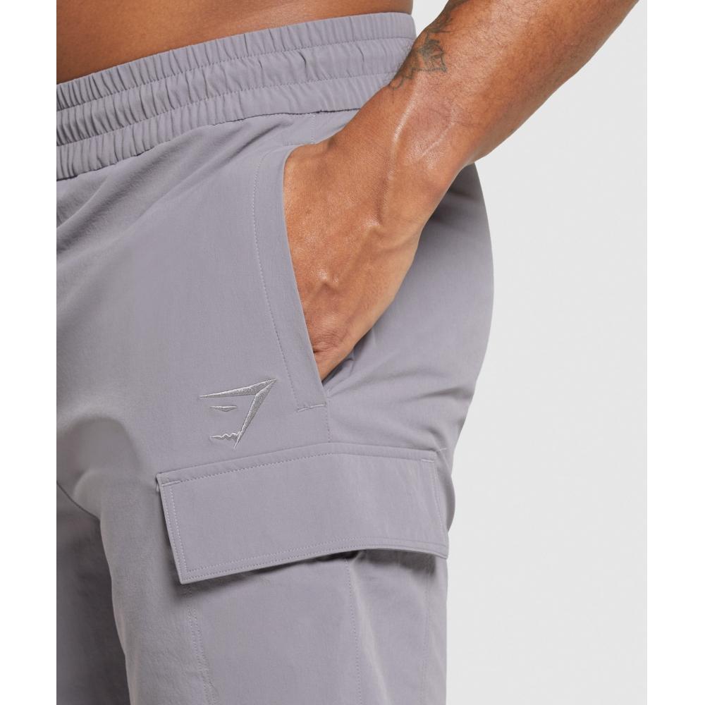Gymshark Stretch Woven Cargo Shorts Medium Grey A6a8v Gb7l