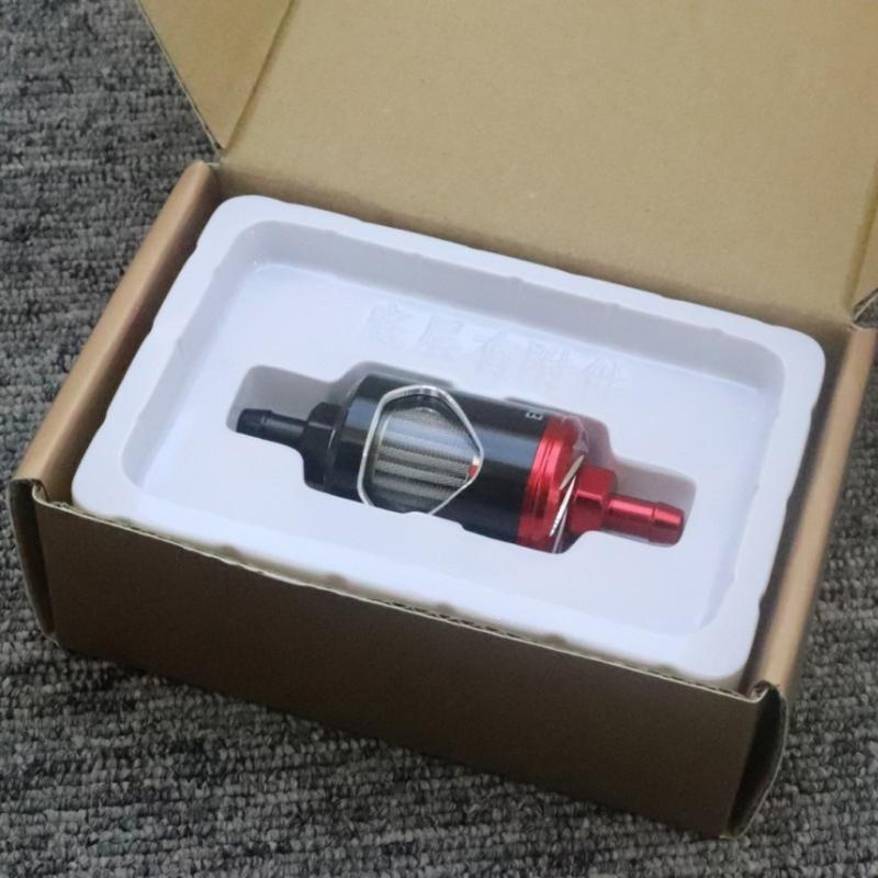 Filtr oleju motocyklowego 8mm Filtr paliwa z rdzeniem magnetycznym Filtr paliwa ze stali nierdzewnej Akcesoria motocyklowe