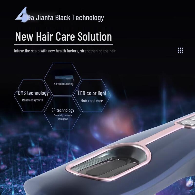 Jindao EMS Microcurrent Scalp Applicator & Hair Growth Comb CN plug (adapter included)