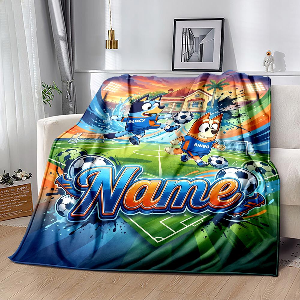 Paw Patrol Halloween Night Personalized Name Blanket Lightweight Customizable Blanket Comfortable for Couch Livingroom Living Room Home Decor